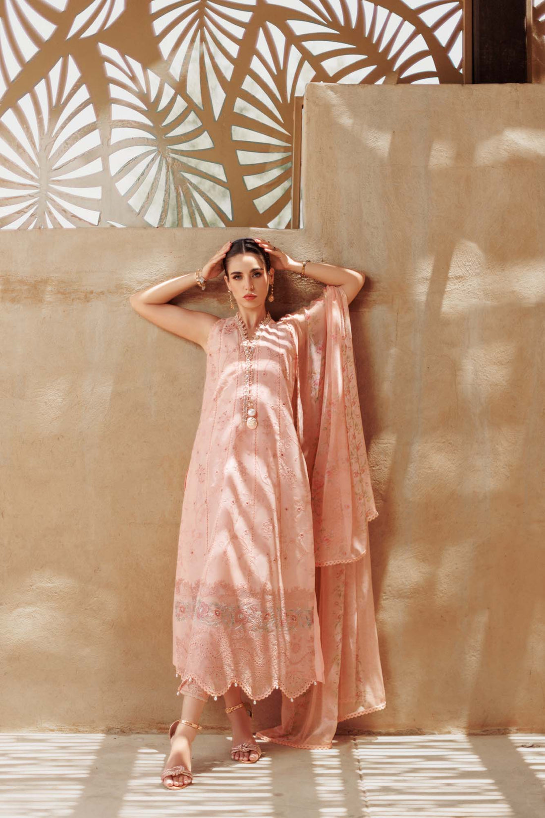 Noor By Saadia Asad | Eid Handwork Laserkari Lawn 24 | D10 - Rang-e-Khaas