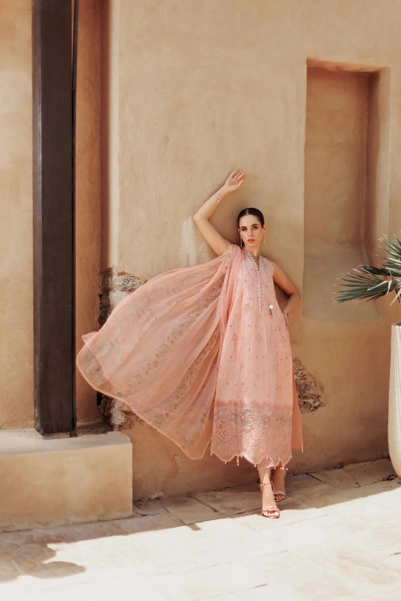 Noor By Saadia Asad | Eid Handwork Laserkari Lawn 24 | D10 - Rang-e-Khaas