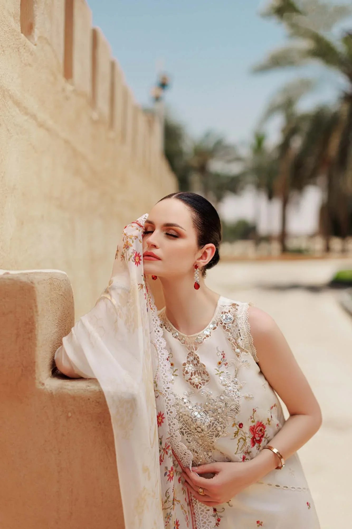 Noor By Saadia Asad | Eid Handwork Laserkari Lawn 24 | D9 - Rang-e-Khaas