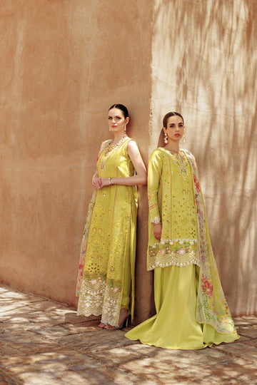 Noor By Saadia Asad | Eid Handwork Laserkari Lawn 24 | D1 - Rang-e-Khaas