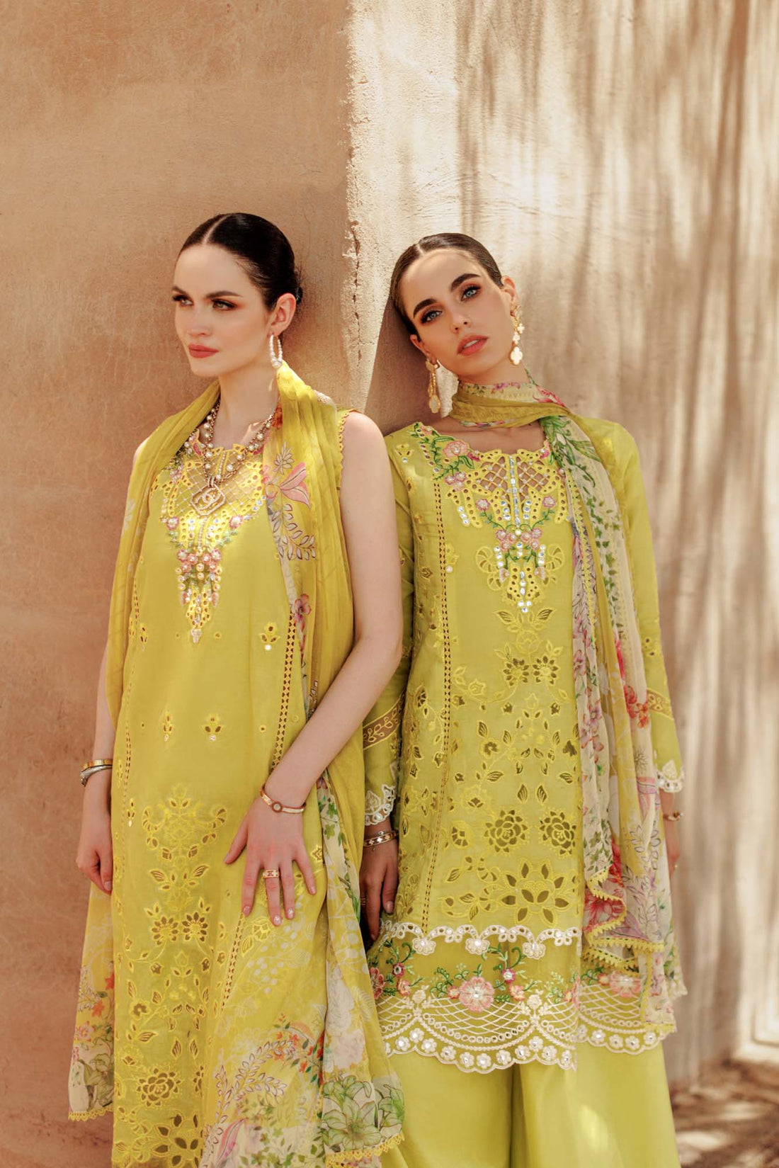Noor By Saadia Asad | Eid Handwork Laserkari Lawn 24 | D1 - Rang-e-Khaas