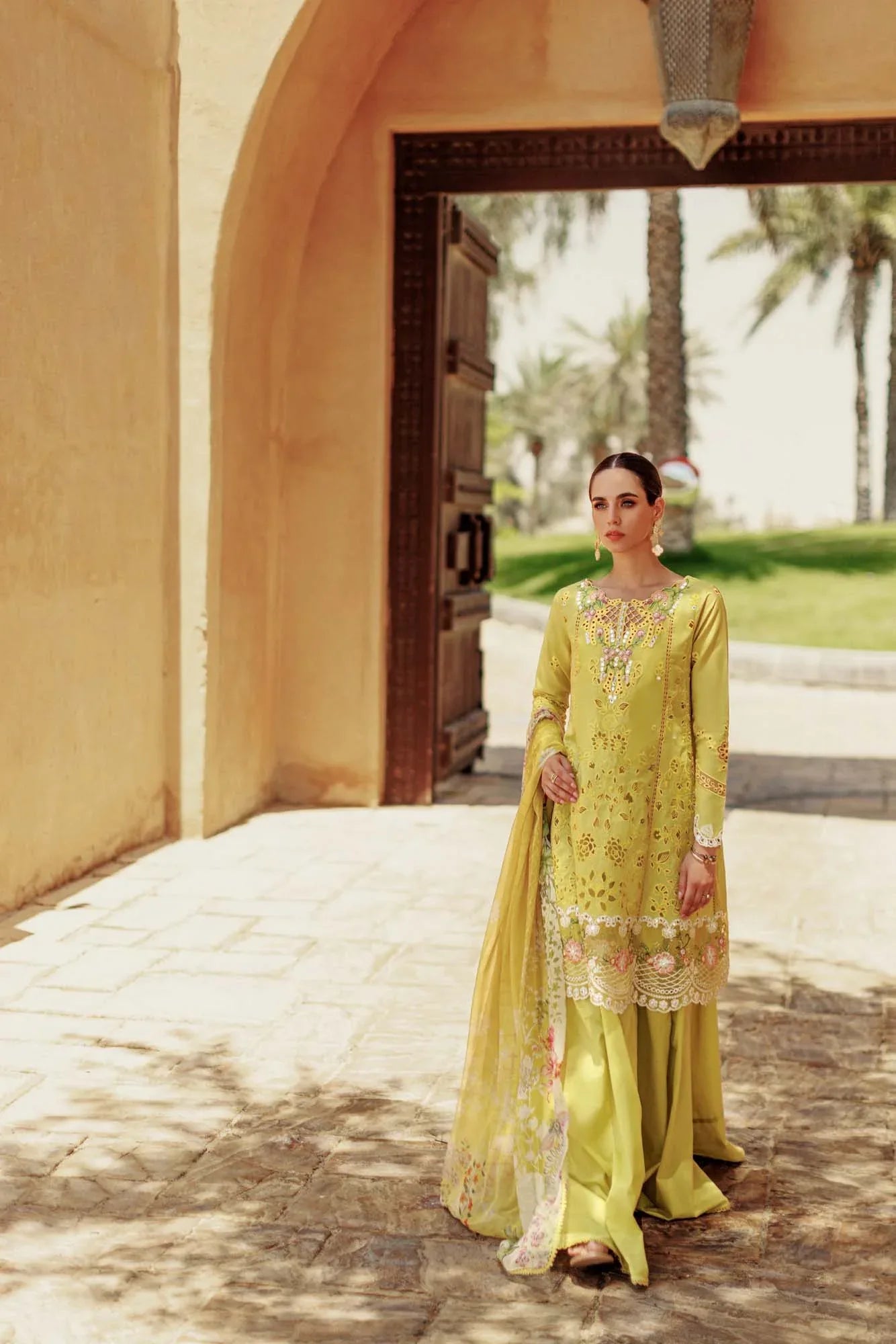 Noor By Saadia Asad | Eid Handwork Laserkari Lawn 24 | D1 - Rang-e-Khaas