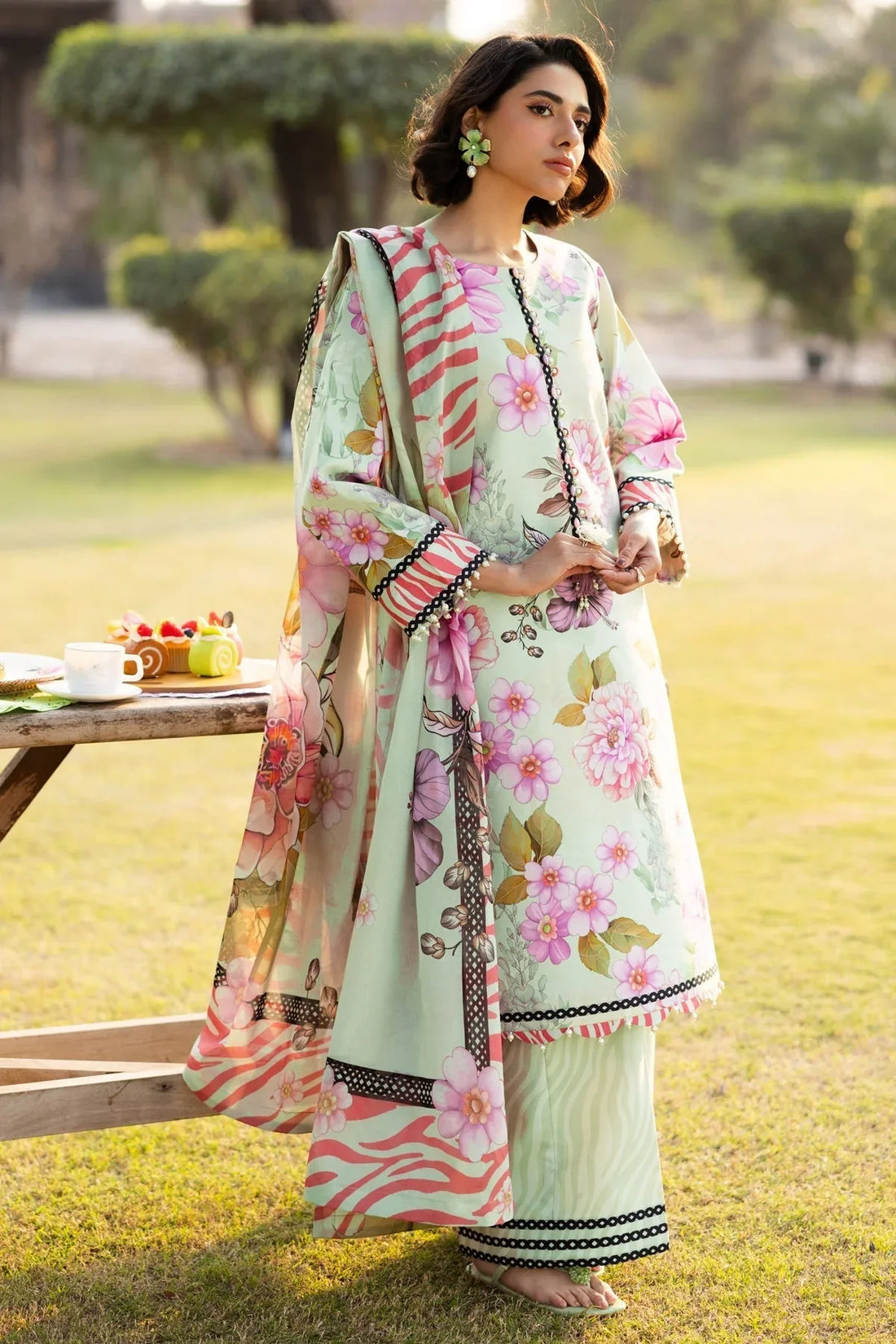 Alizeh | Sheen Lawn Prints 25 | AF-PL-6034-Cleo - Rang-e-Khaas