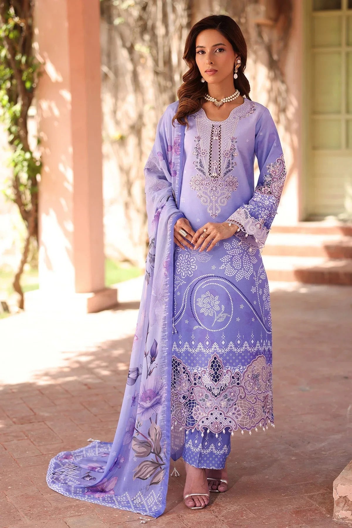 Alizeh | Embroidered Printed Festive Edit 25 | AF-EPL-7032-RHEA - Rang-e-Khaas