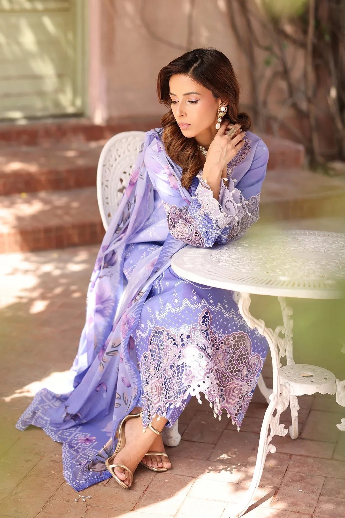 Alizeh | Embroidered Printed Festive Edit 25 | AF-EPL-7032-RHEA - Rang-e-Khaas