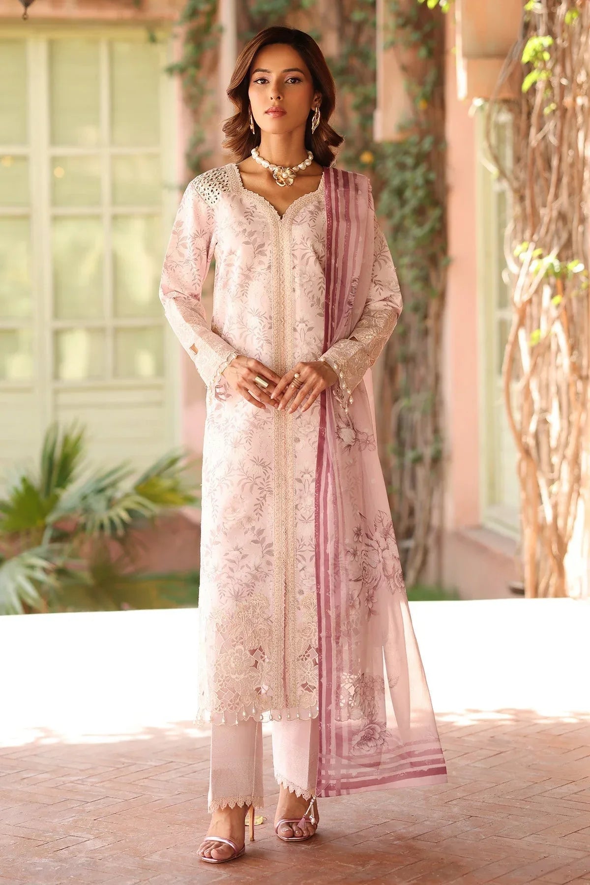 Alizeh | Embroidered Printed Festive Edit 25 | AF-EPL-7040-ARUNA - Rang-e-Khaas