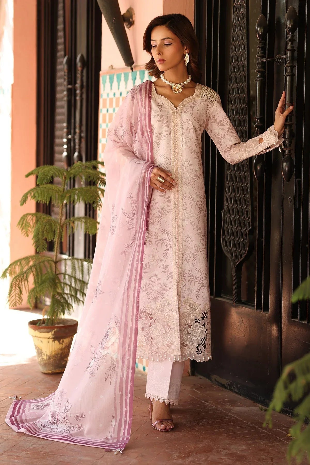 Alizeh | Embroidered Printed Festive Edit 25 | AF-EPL-7040-ARUNA - Rang-e-Khaas