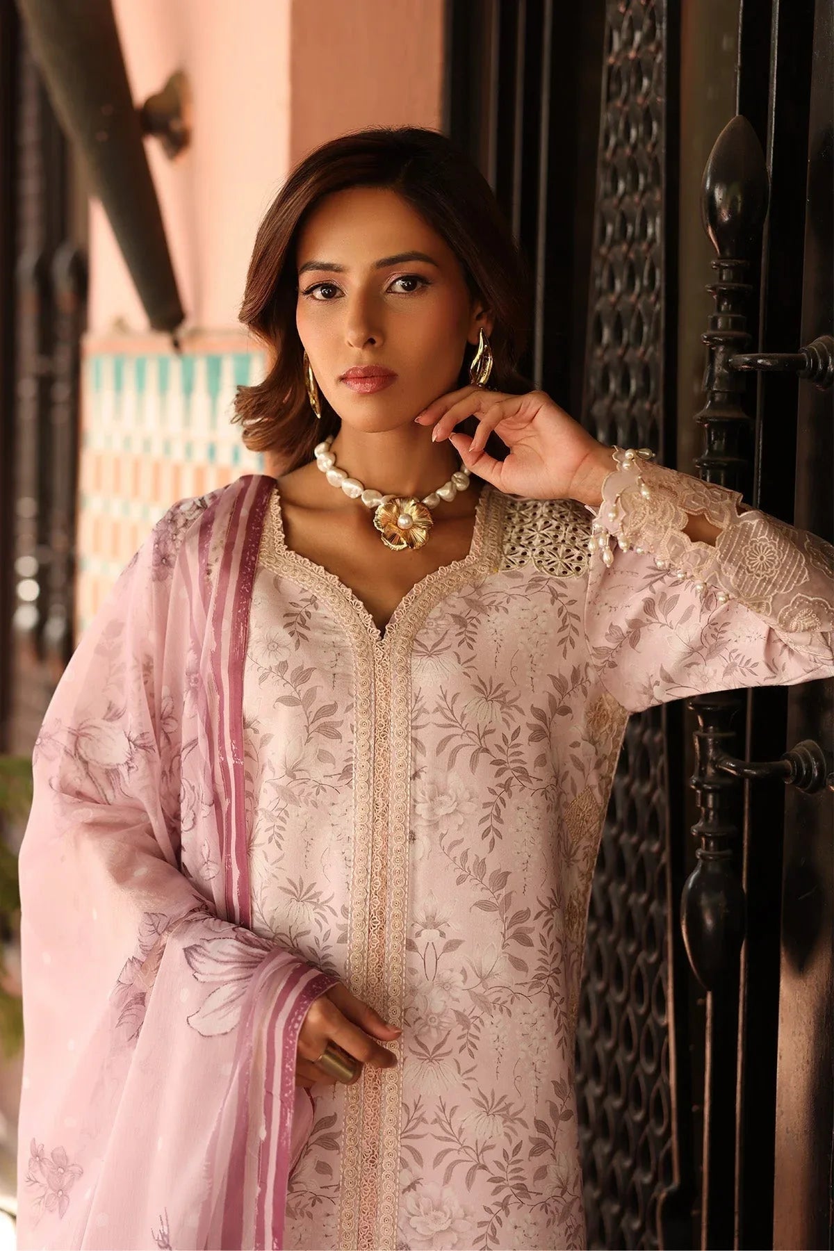 Alizeh | Embroidered Printed Festive Edit 25 | AF-EPL-7040-ARUNA - Rang-e-Khaas