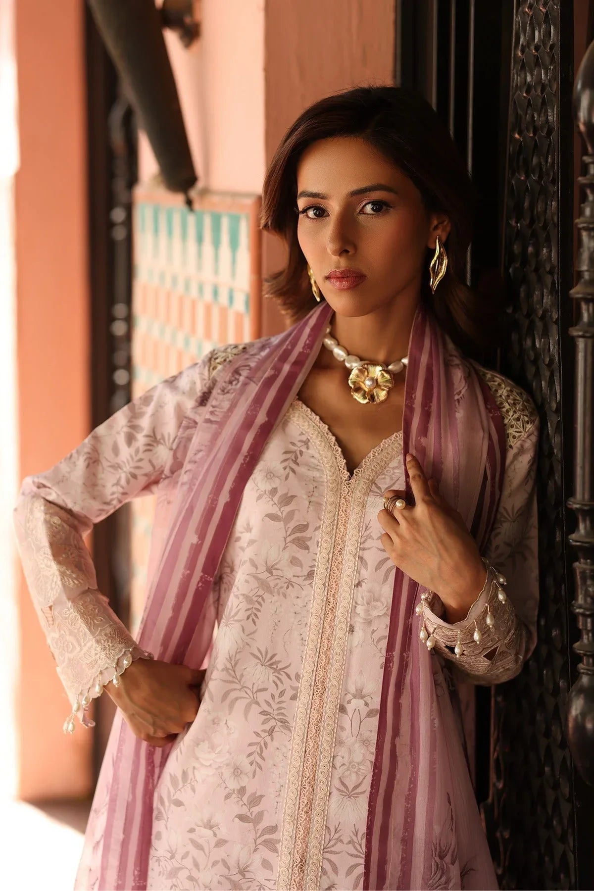 Alizeh | Embroidered Printed Festive Edit 25 | AF-EPL-7040-ARUNA - Rang-e-Khaas