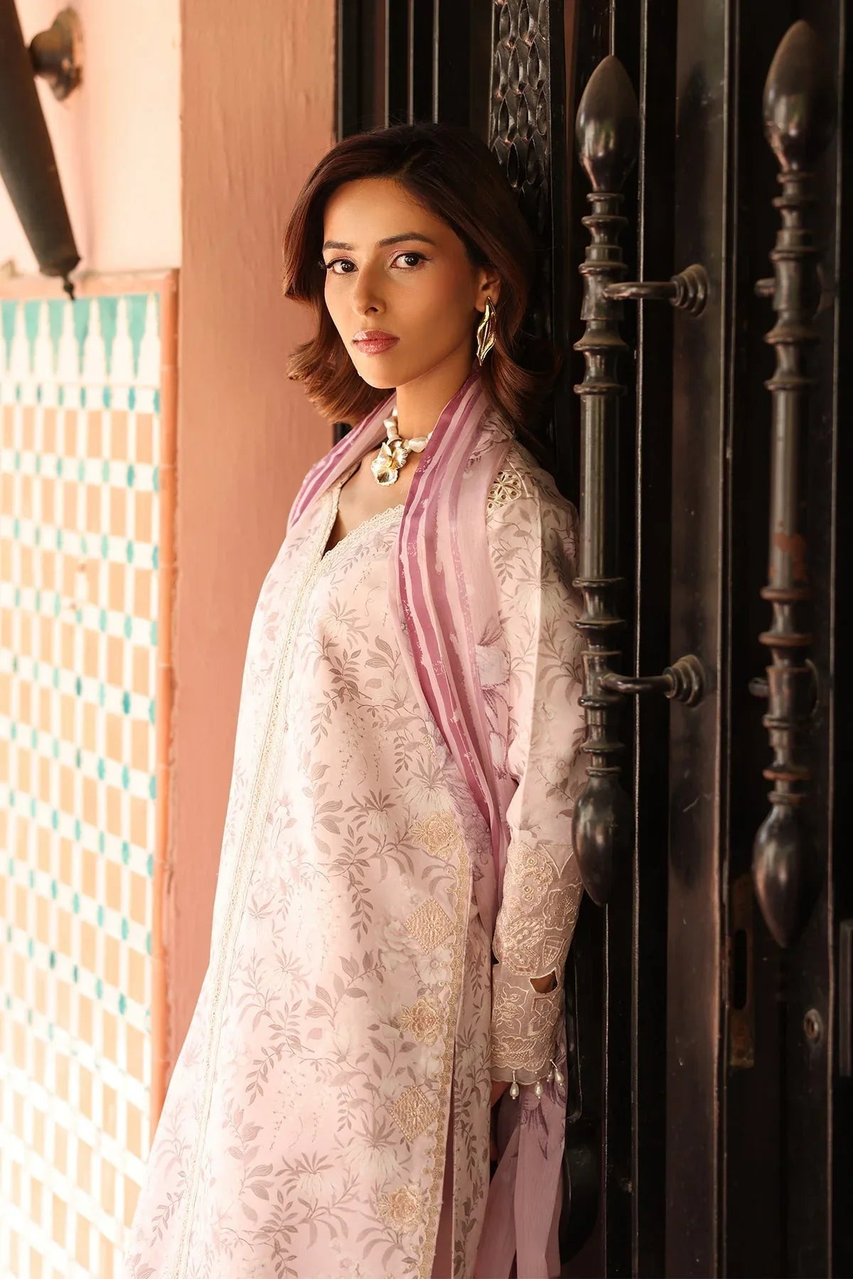 Alizeh | Embroidered Printed Festive Edit 25 | AF-EPL-7040-ARUNA - Rang-e-Khaas