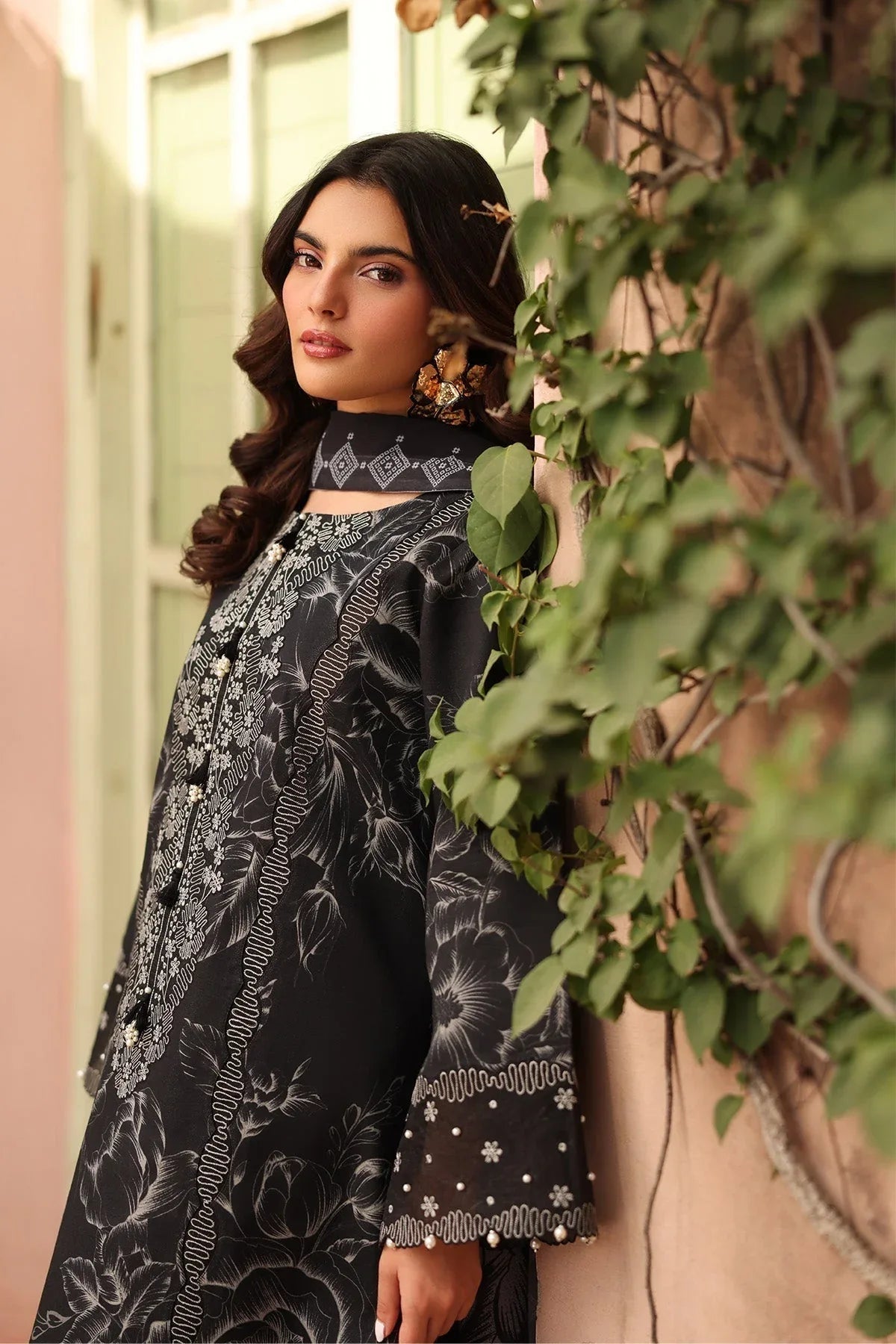 Alizeh | Embroidered Printed Festive Edit 25 | AF-EPL-7037-AZLIN - Rang-e-Khaas