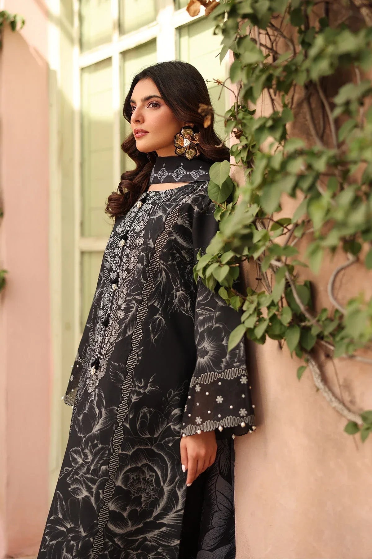 Alizeh | Embroidered Printed Festive Edit 25 | AF-EPL-7037-AZLIN - Rang-e-Khaas