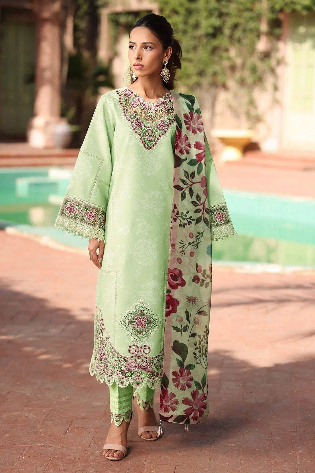 Alizeh | Embroidered Printed Festive Edit 25 | AF-EPL-7034-NUMA - Rang-e-Khaas
