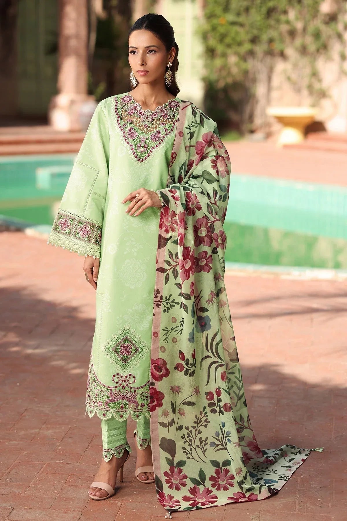 Alizeh | Embroidered Printed Festive Edit 25 | AF-EPL-7034-NUMA - Rang-e-Khaas