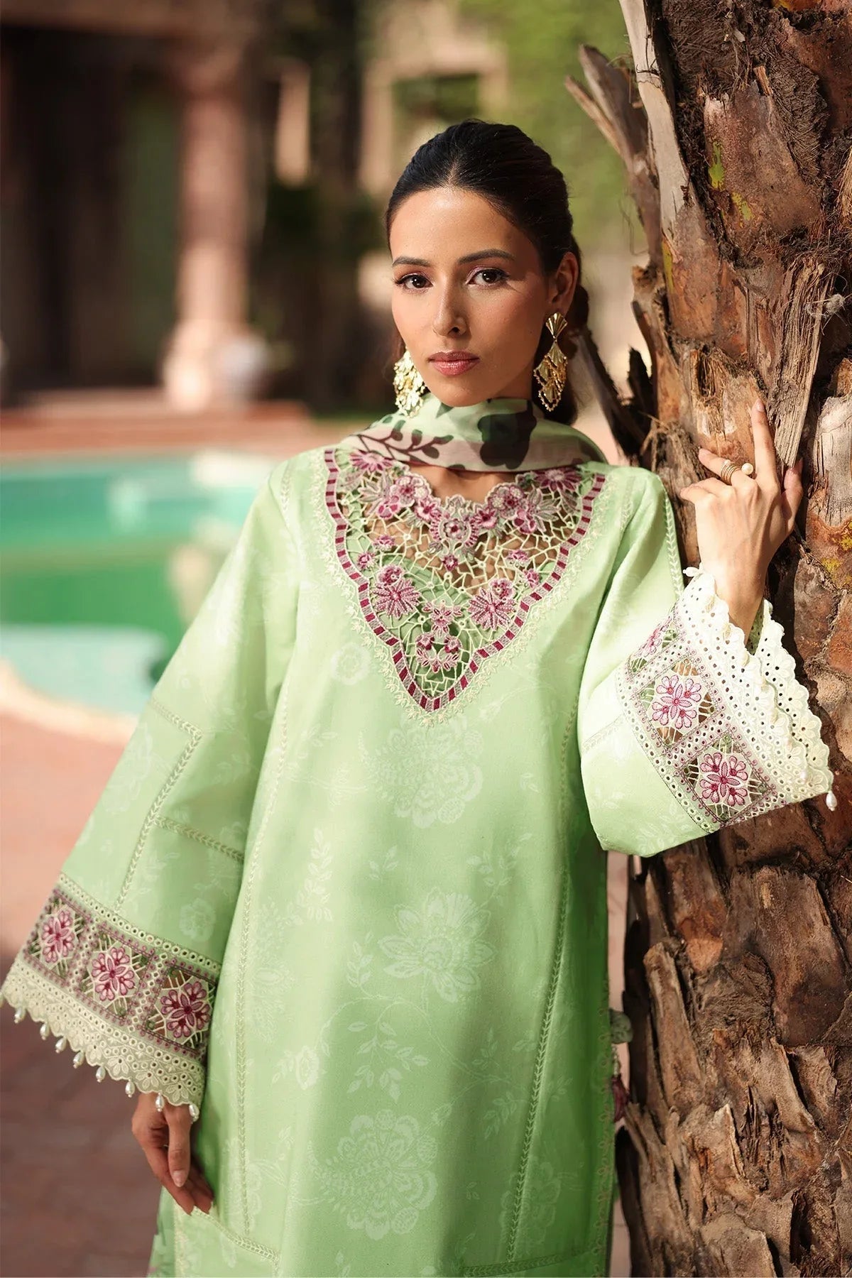 Alizeh | Embroidered Printed Festive Edit 25 | AF-EPL-7034-NUMA - Rang-e-Khaas