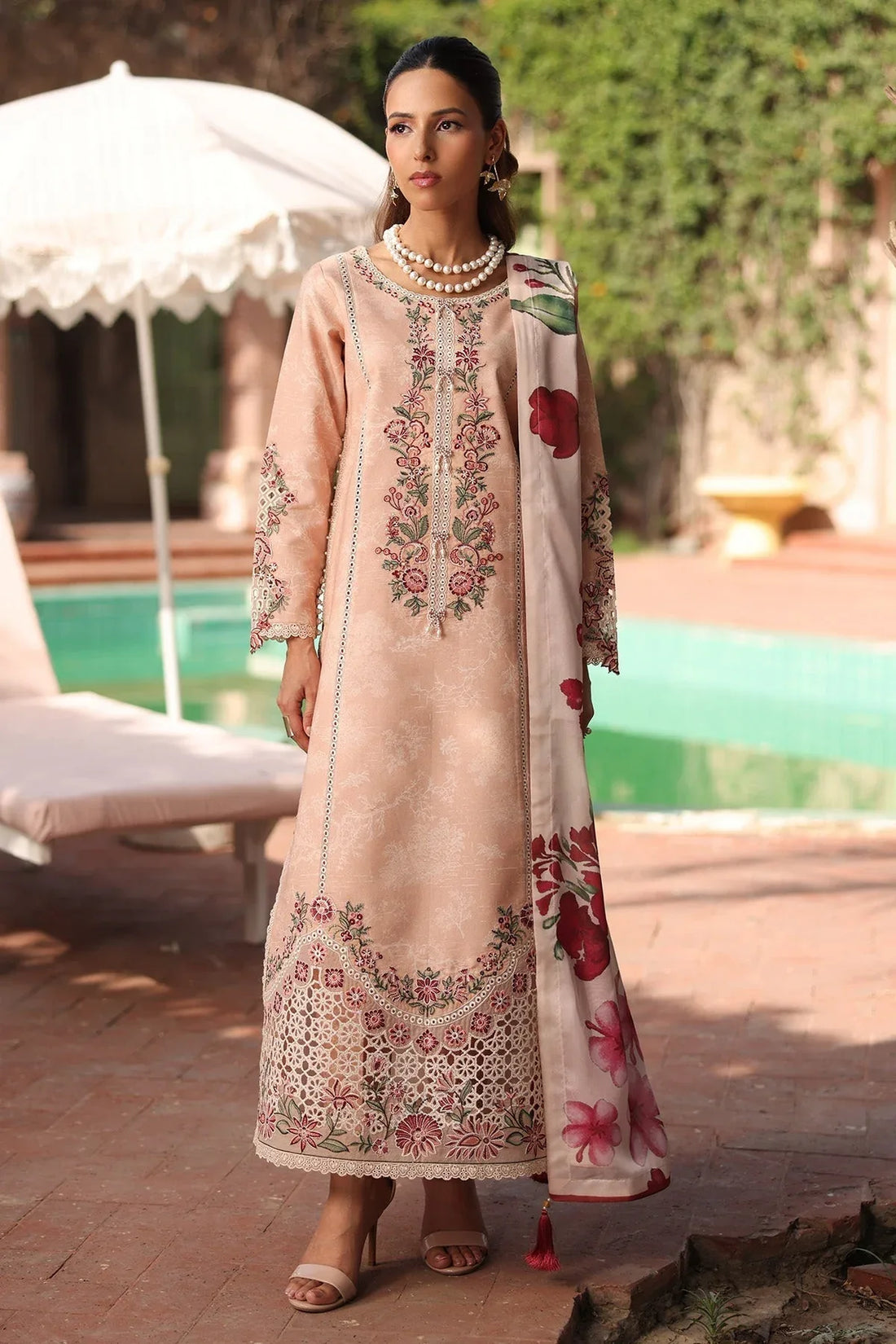 Alizeh | Embroidered Printed Festive Edit 25 | AF-EPL-7036-CLOVER - Rang-e-Khaas