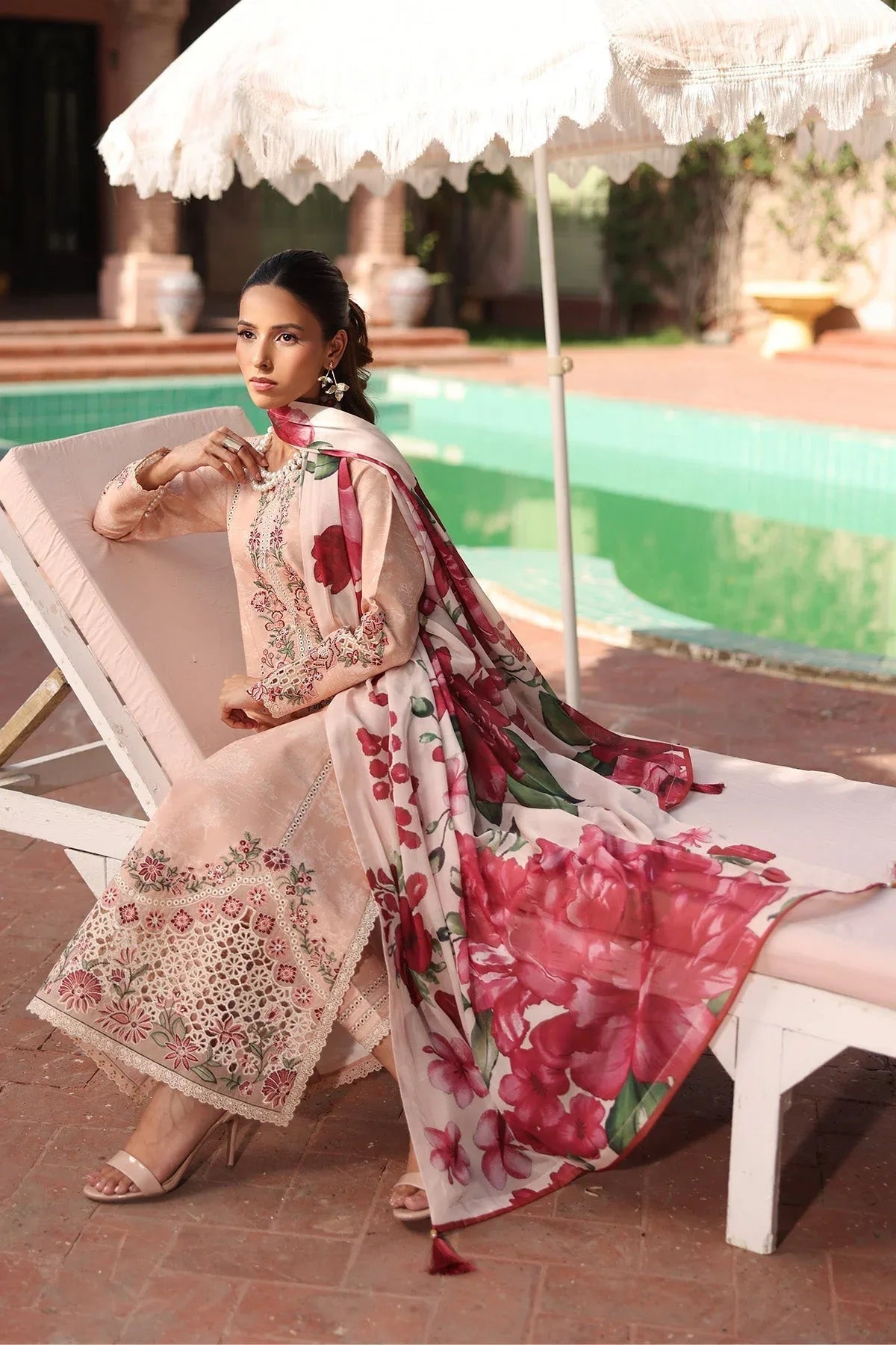 Alizeh | Embroidered Printed Festive Edit 25 | AF-EPL-7036-CLOVER - Rang-e-Khaas