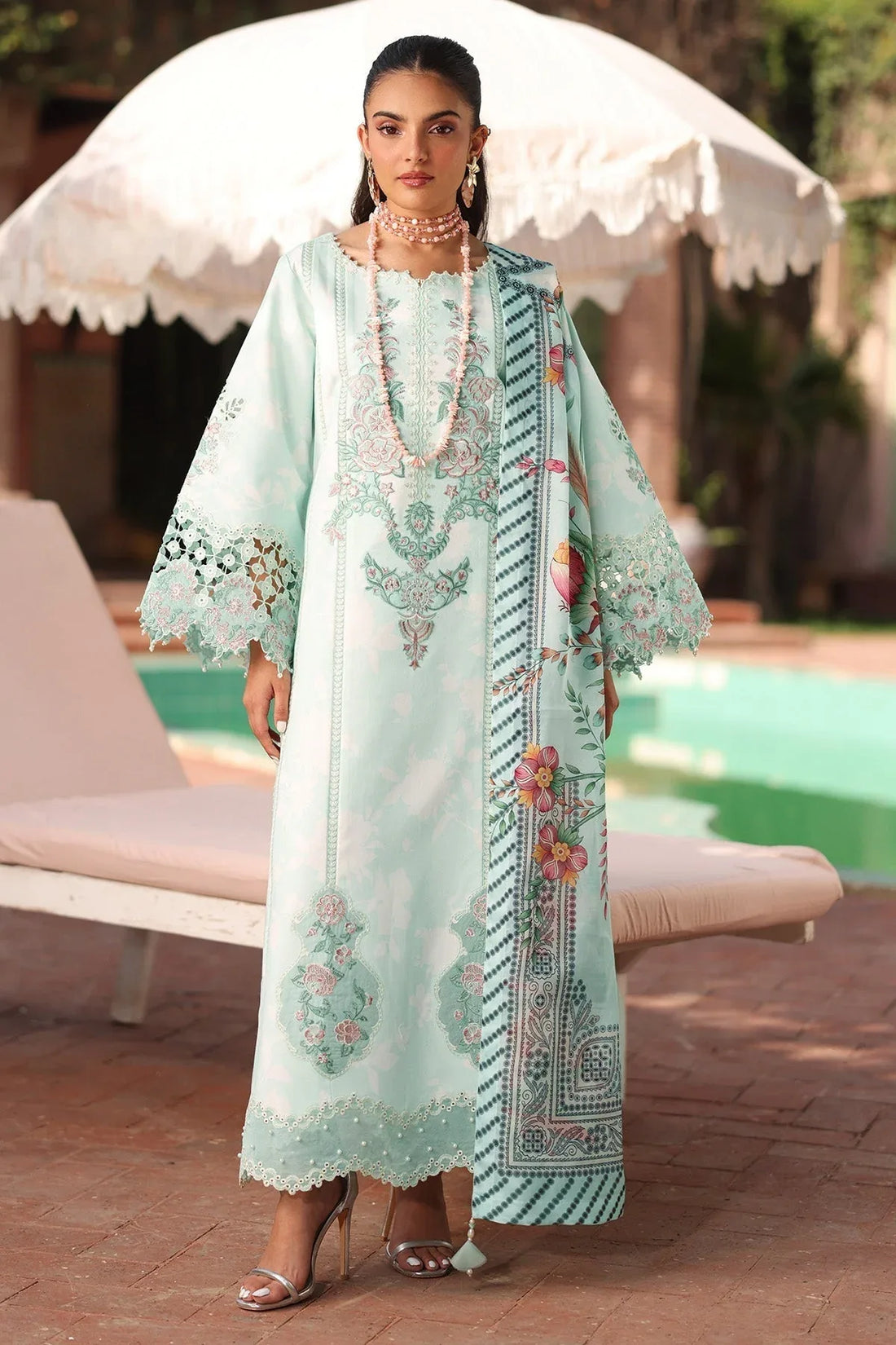 Alizeh | Embroidered Printed Festive Edit 25 |AF-EPL-7031-MIREGA - Rang-e-Khaas