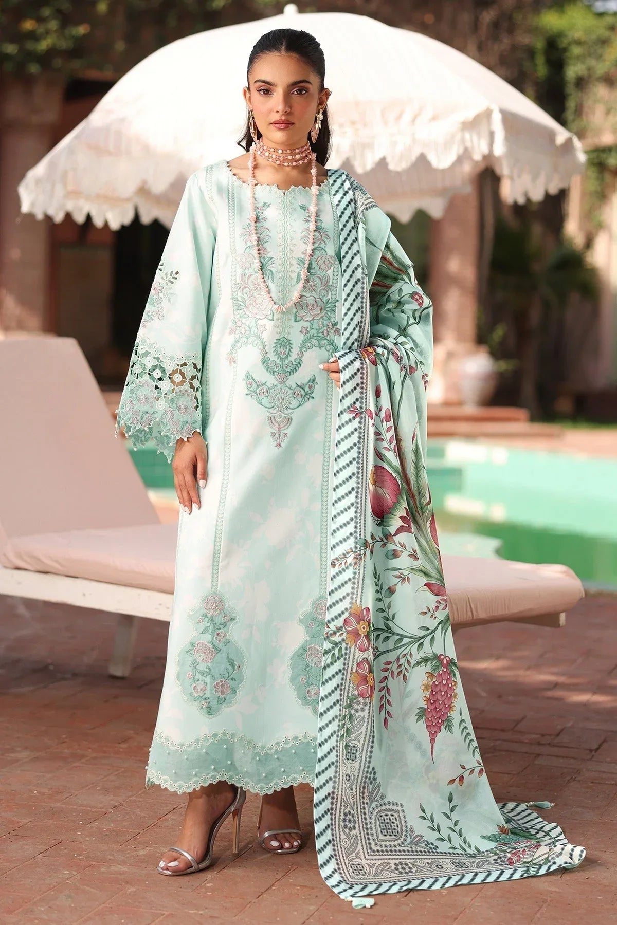 Alizeh | Embroidered Printed Festive Edit 25 |AF-EPL-7031-MIREGA - Rang-e-Khaas