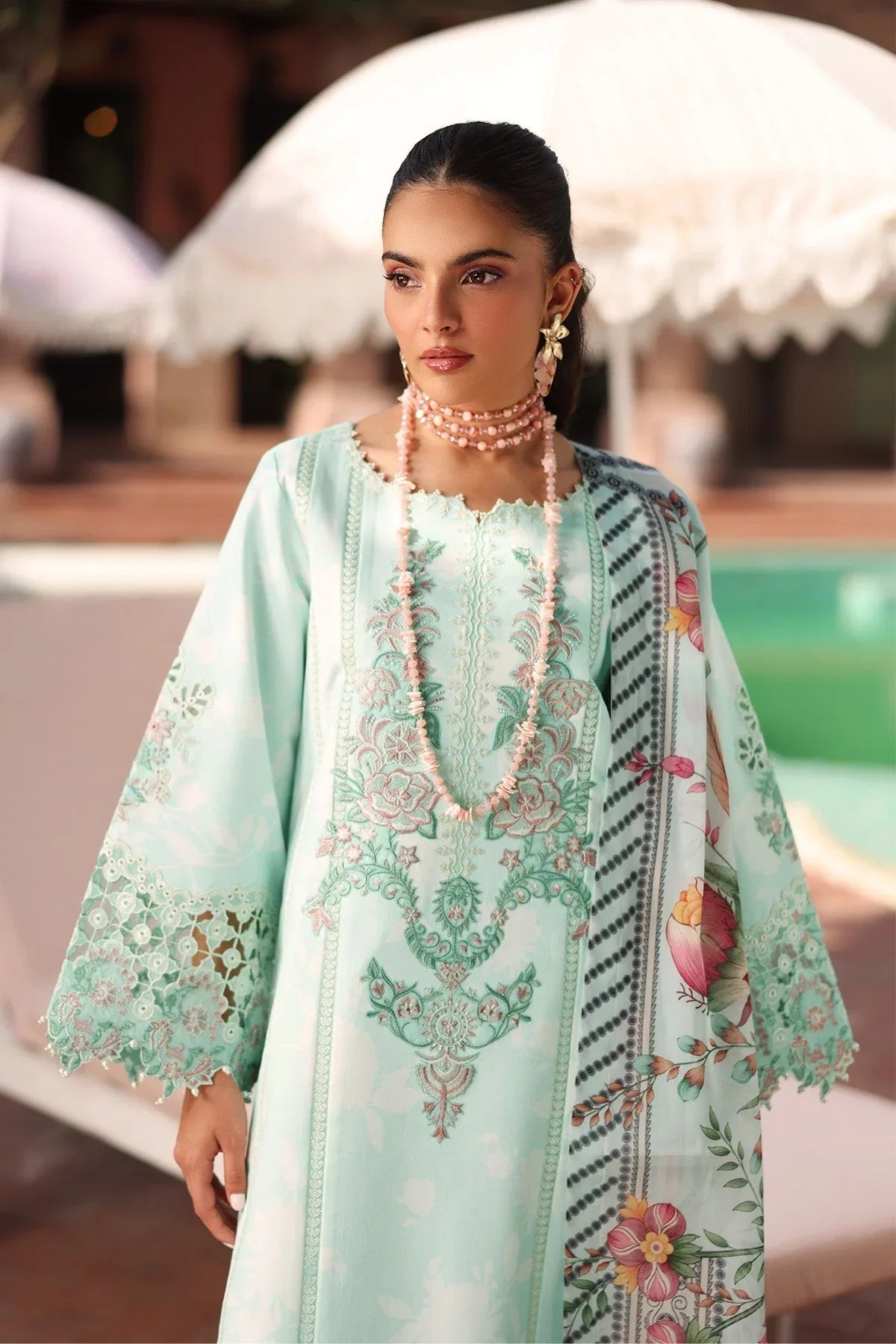 Alizeh | Embroidered Printed Festive Edit 25 |AF-EPL-7031-MIREGA - Rang-e-Khaas