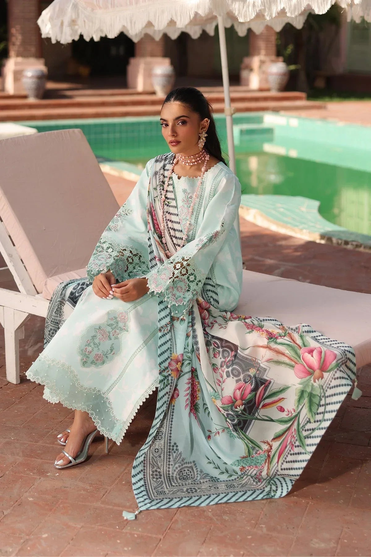Alizeh | Embroidered Printed Festive Edit 25 |AF-EPL-7031-MIREGA - Rang-e-Khaas