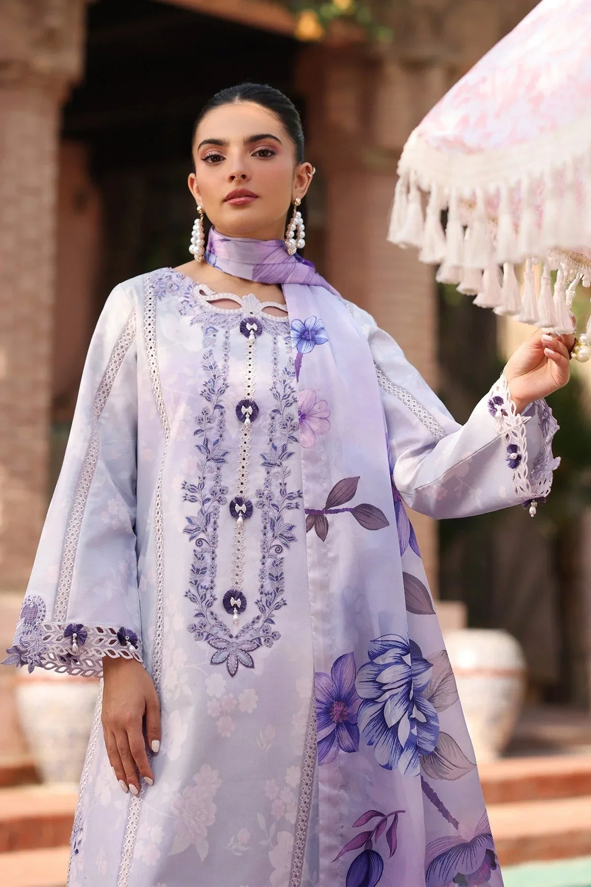 Alizeh | Embroidered Printed Festive Edit 25 | AF-EPL-7039-PRESTA - Rang-e-Khaas