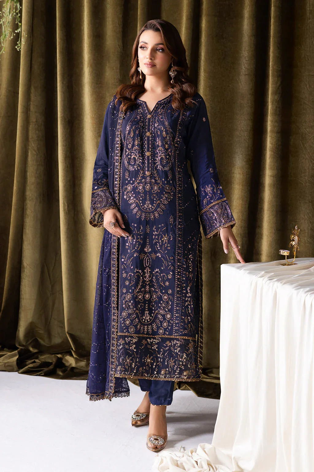 Ramsha | Aangan Luxury Raw silk | AA-103 - Rang-e-Khaas