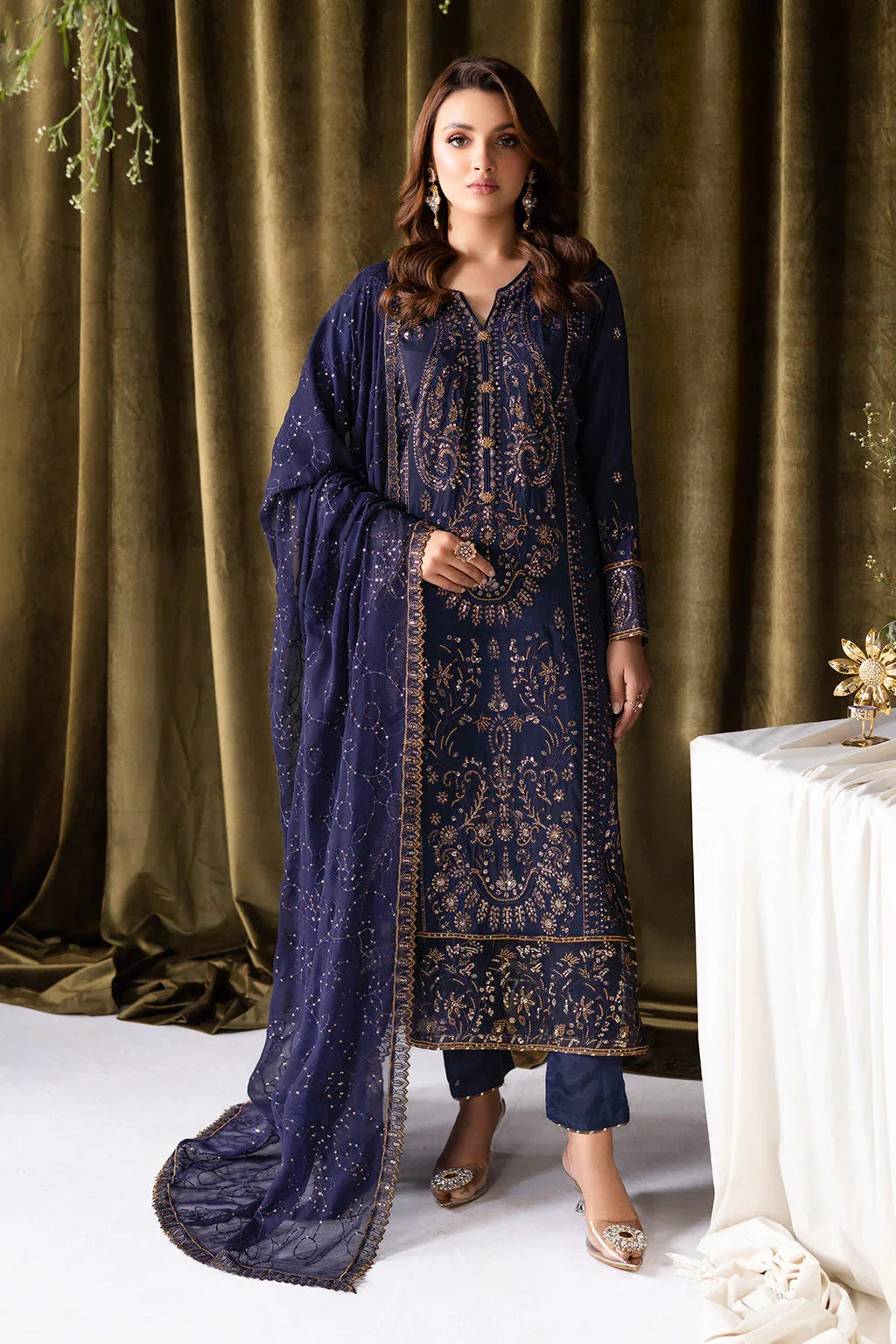 Ramsha | Aangan Luxury Raw silk | AA-103 - Rang-e-Khaas