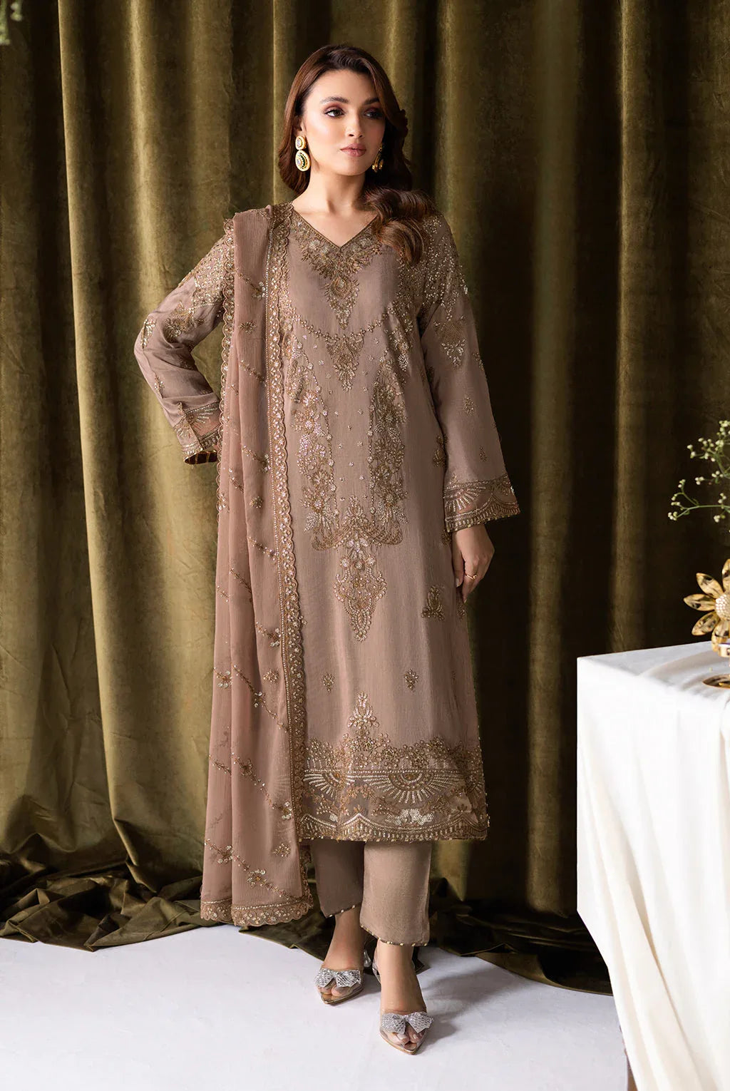 Ramsha | Aangan Luxury Raw silk | AA-110 - Rang-e-Khaas
