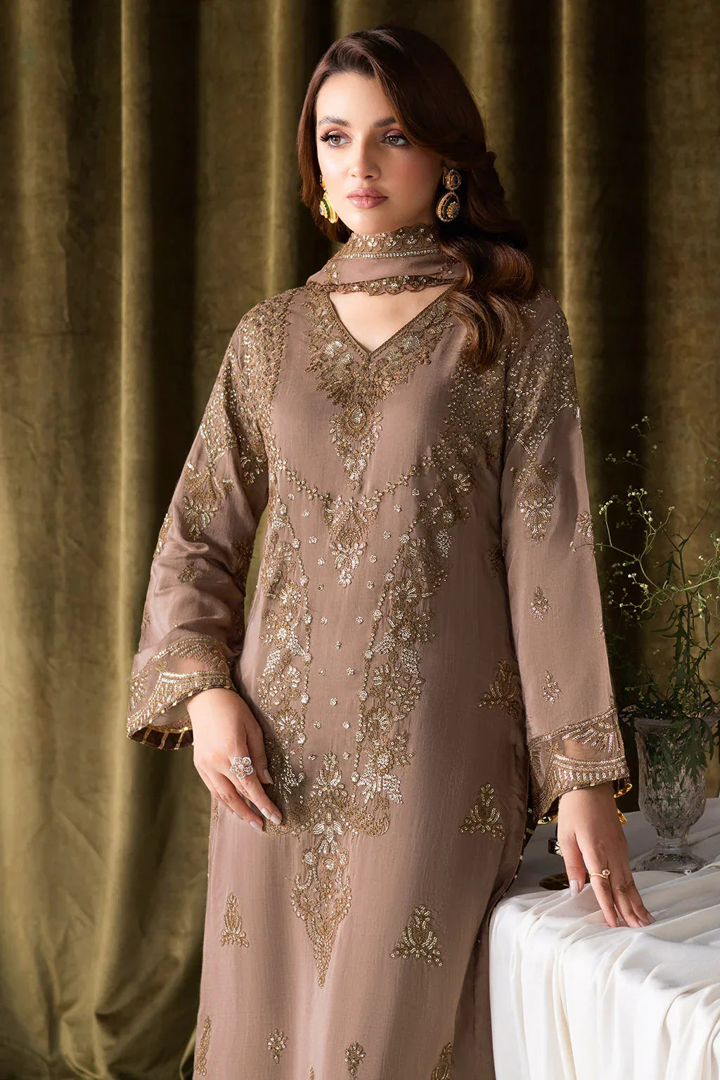 Ramsha | Aangan Luxury Raw silk | AA-110 - Rang-e-Khaas