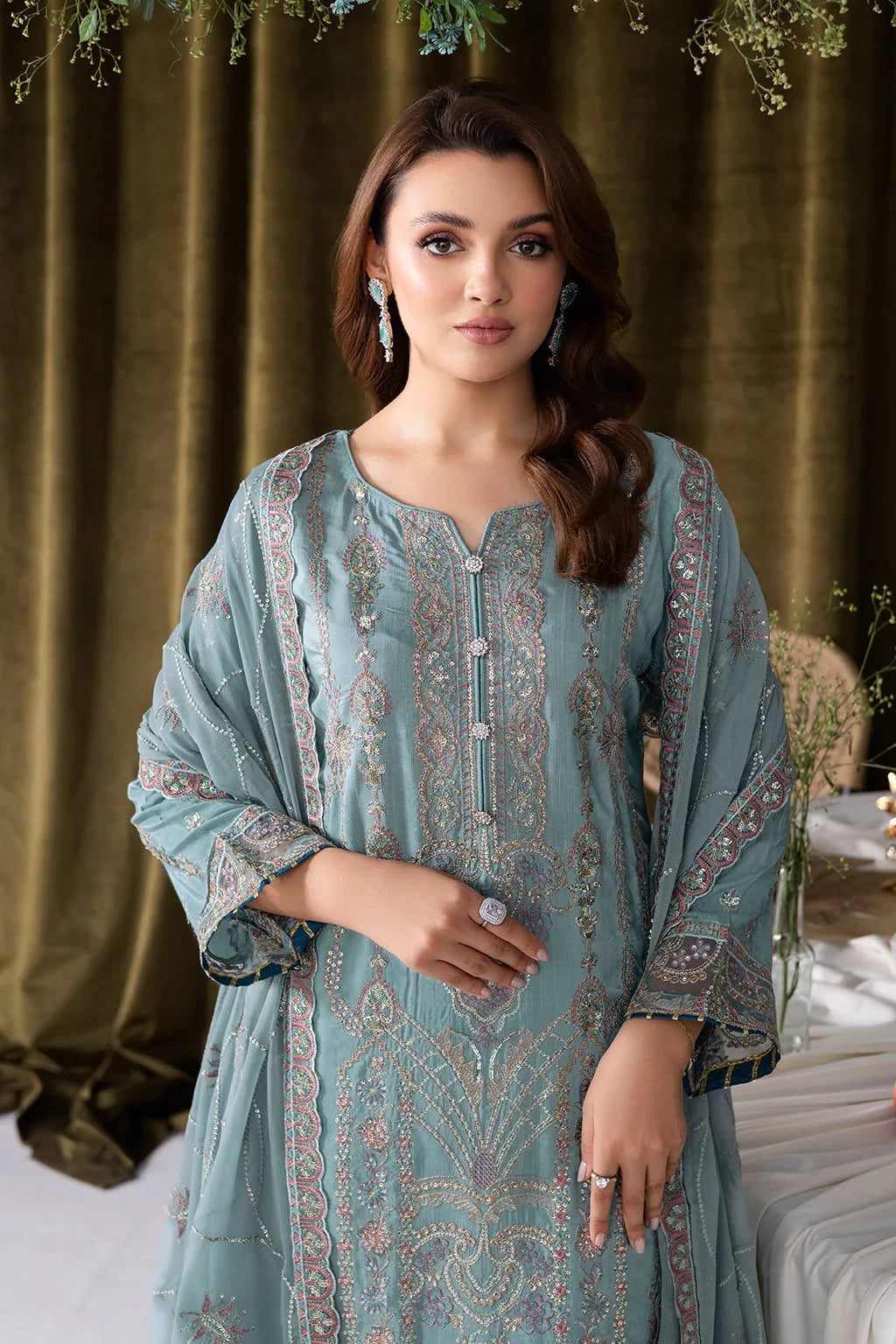 Ramsha | Aangan Luxury Raw silk | AA-109 - Rang-e-Khaas