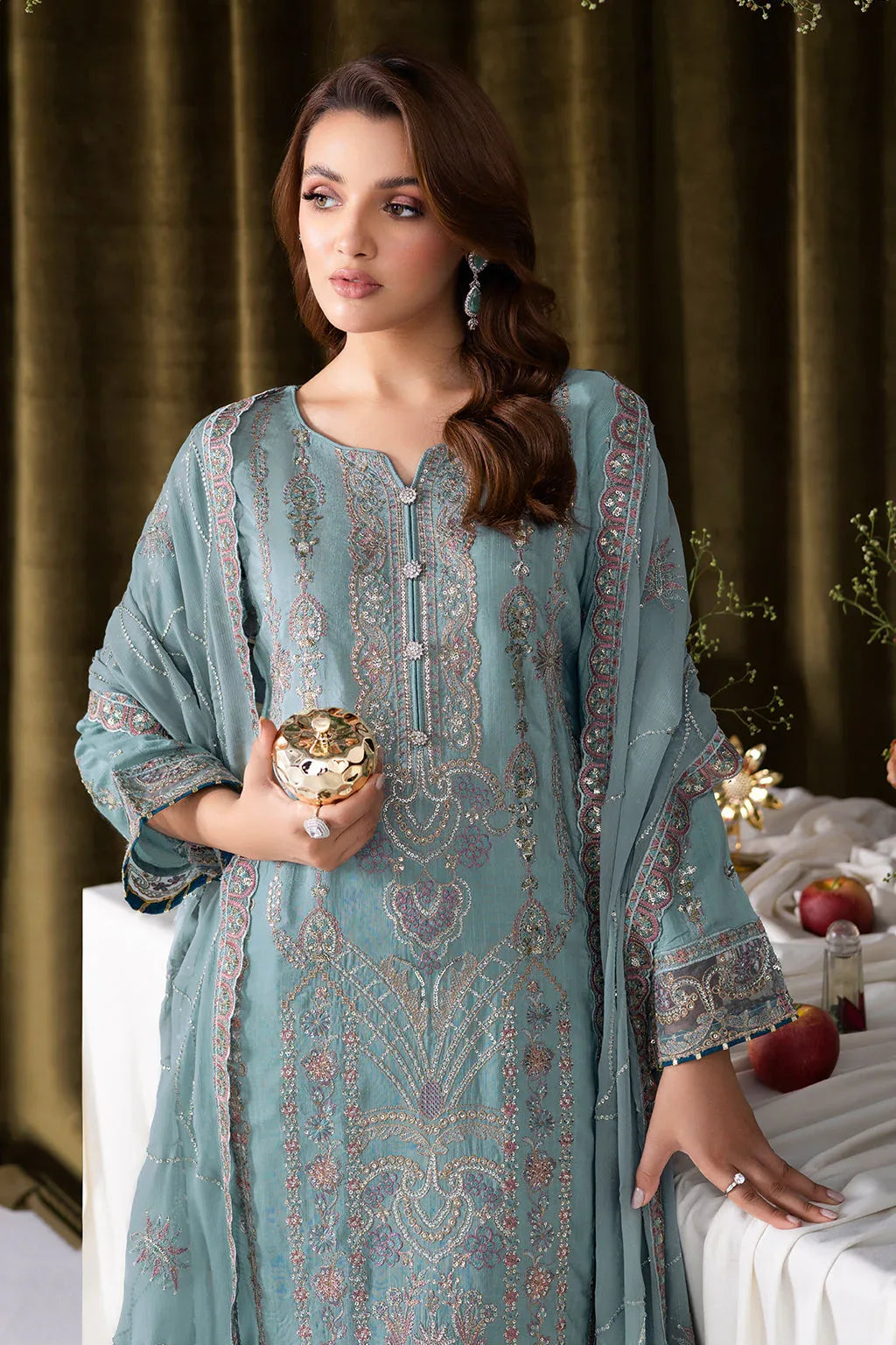 Ramsha | Aangan Luxury Raw silk | AA-109 - Rang-e-Khaas