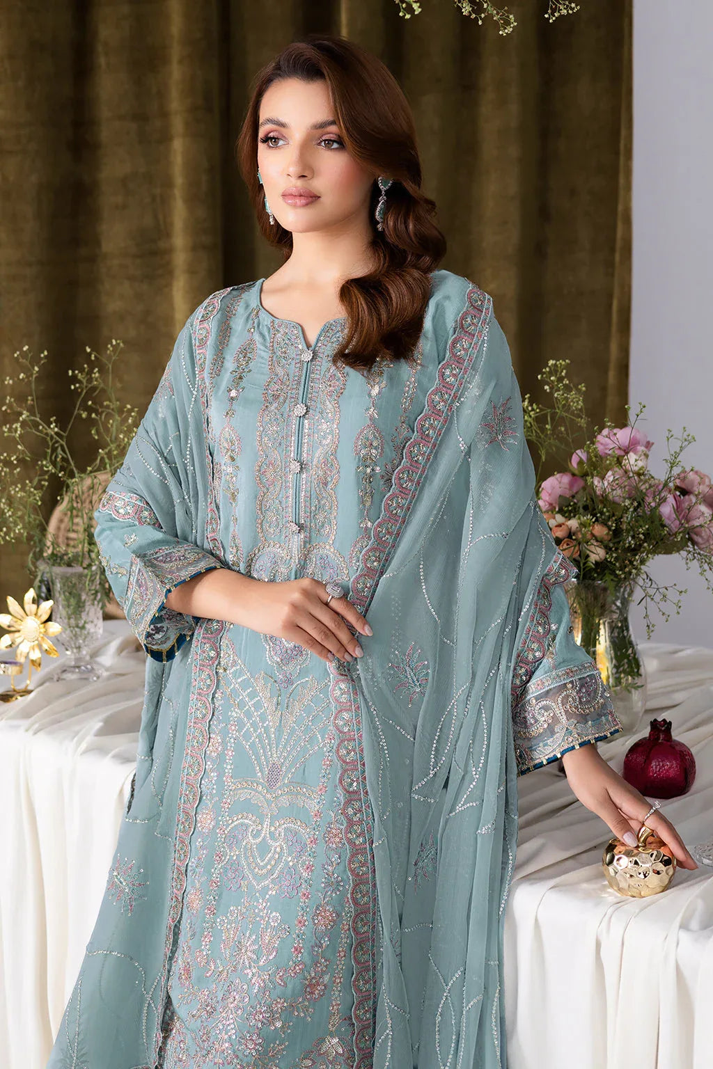 Ramsha | Aangan Luxury Raw silk | AA-109 - Rang-e-Khaas