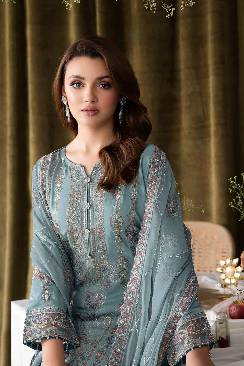 Ramsha | Aangan Luxury Raw silk | AA-109 - Rang-e-Khaas