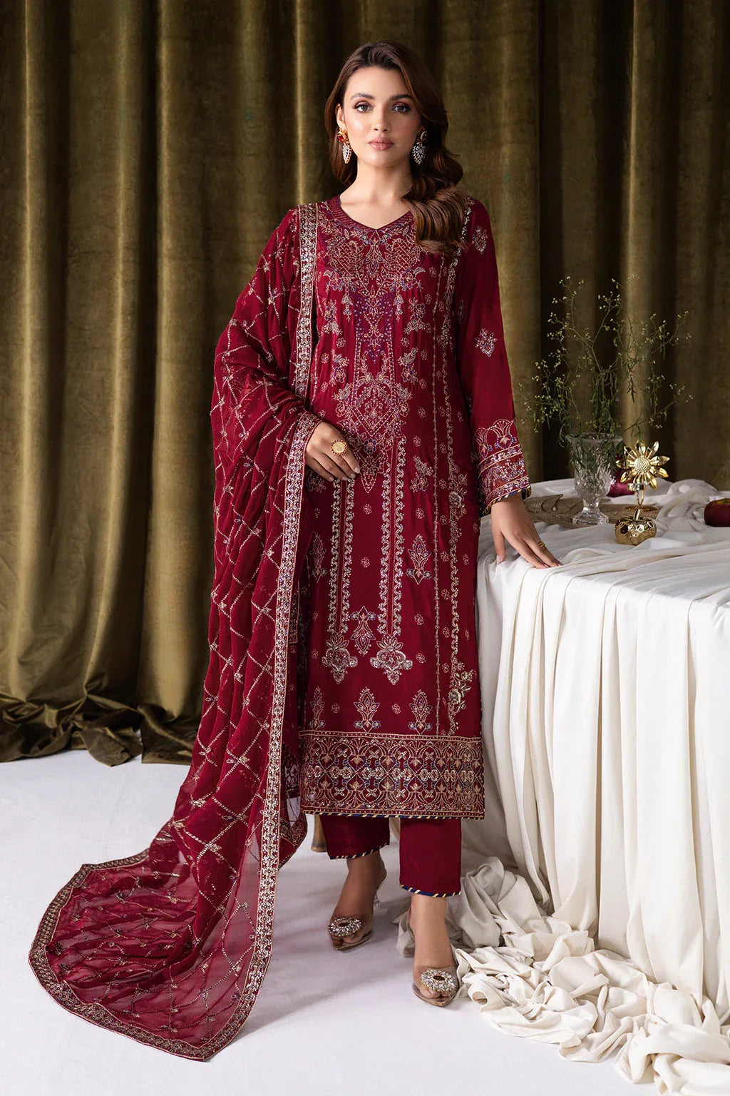 Ramsha | Aangan Luxury Raw silk | AA-101 - Rang-e-Khaas