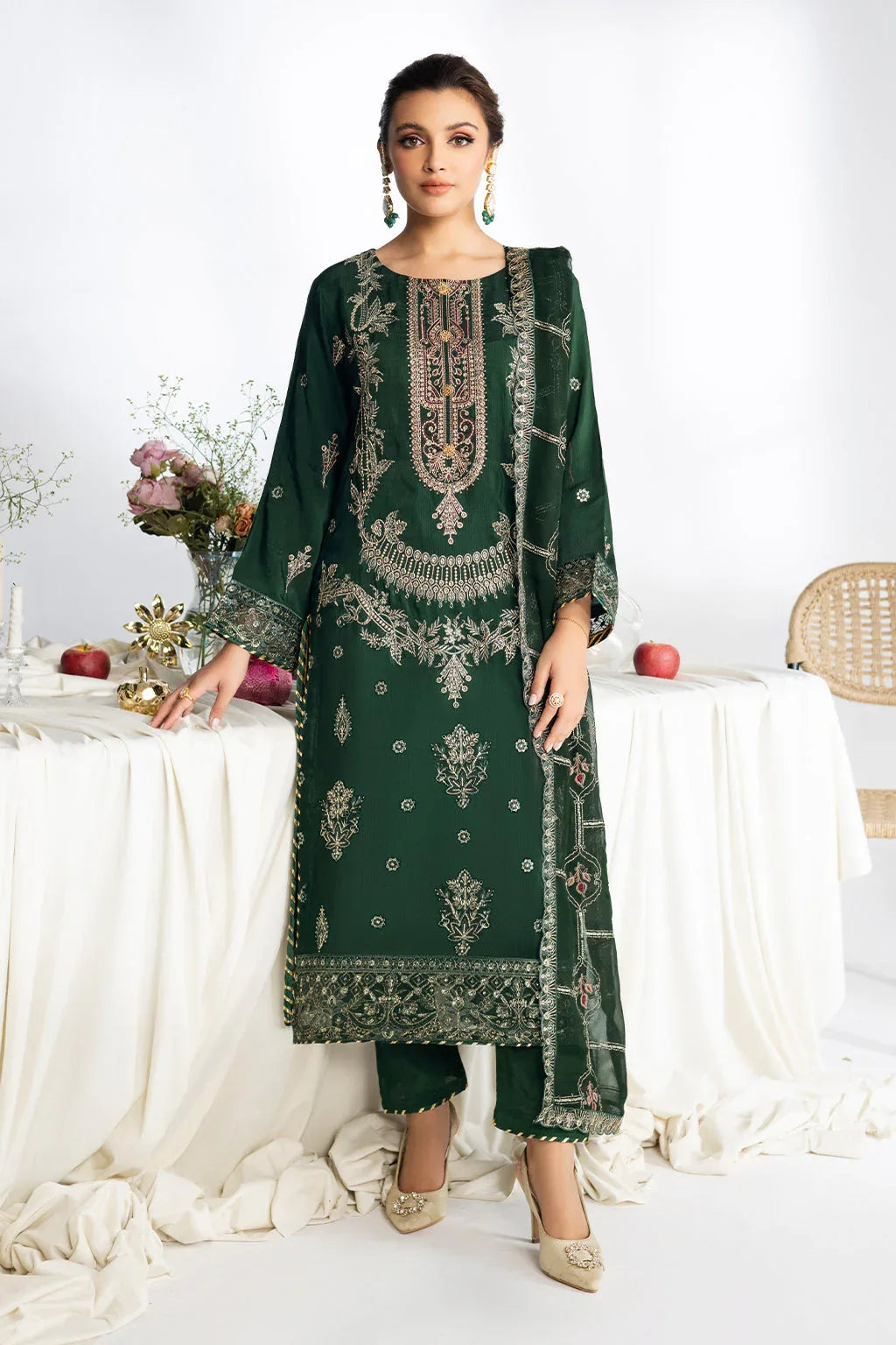 Ramsha | Aangan Luxury Raw silk | AA-107 - Rang-e-Khaas