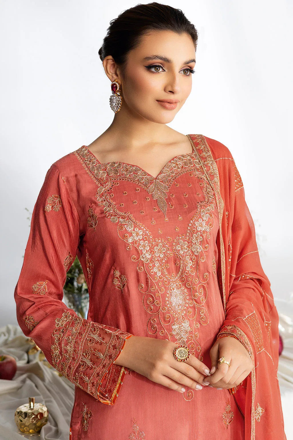Ramsha | Aangan Luxury Raw silk | AA-205 - Rang-e-Khaas