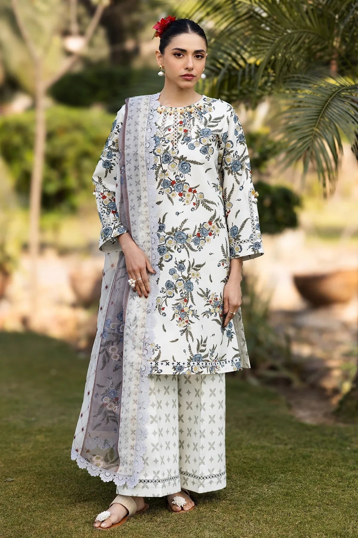 Alizeh | Sheen Lawn Prints 25 | AF-PL-6040-Alaska - Rang-e-Khaas
