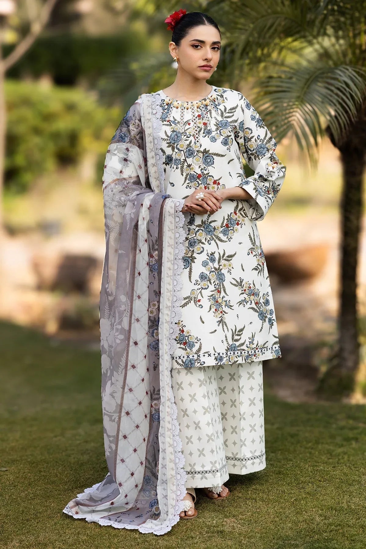 Alizeh | Sheen Lawn Prints 25 | AF-PL-6040-Alaska - Rang-e-Khaas