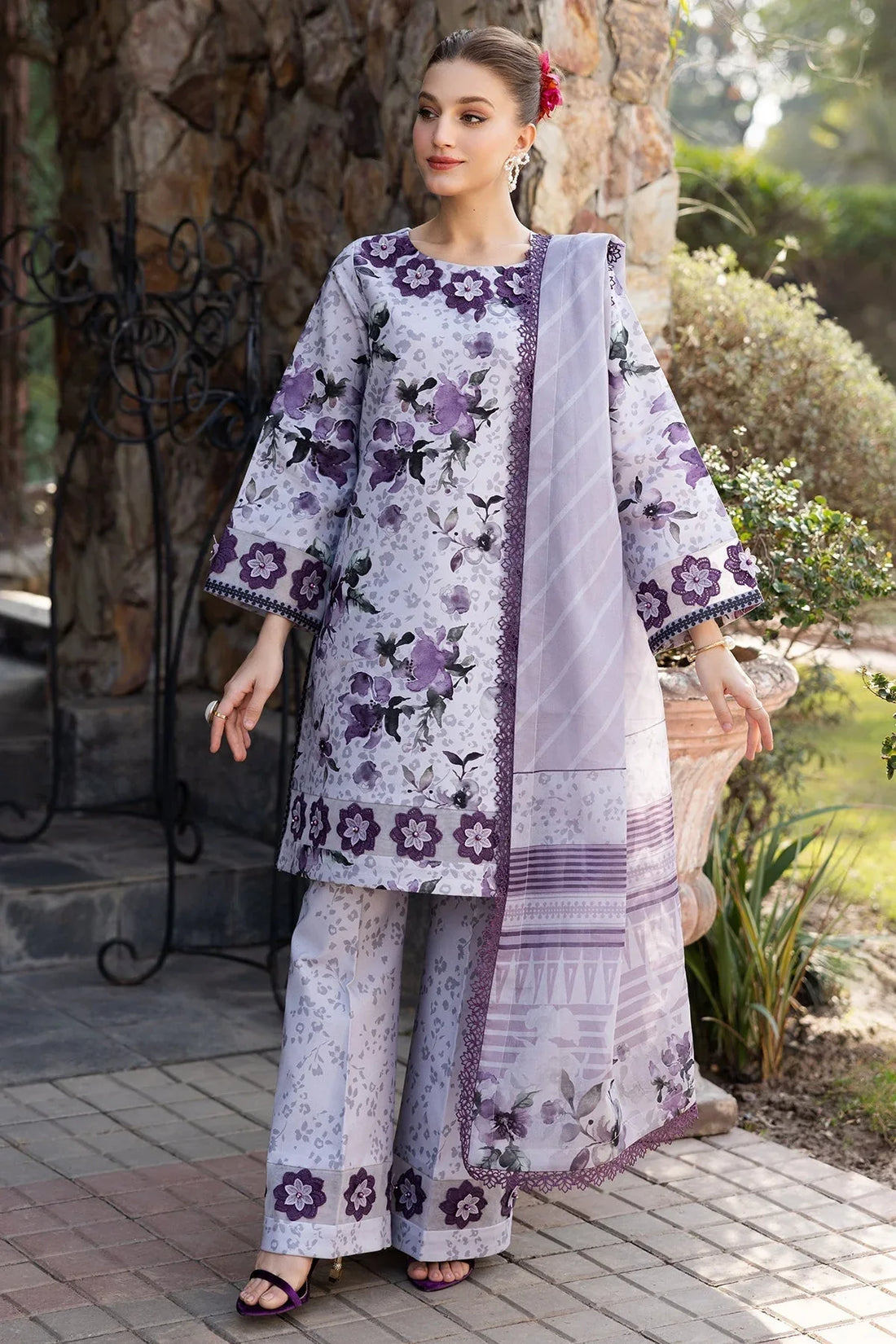 Alizeh | Sheen Lawn Prints 25 | AF-PL-6041-Maylan - Rang-e-Khaas