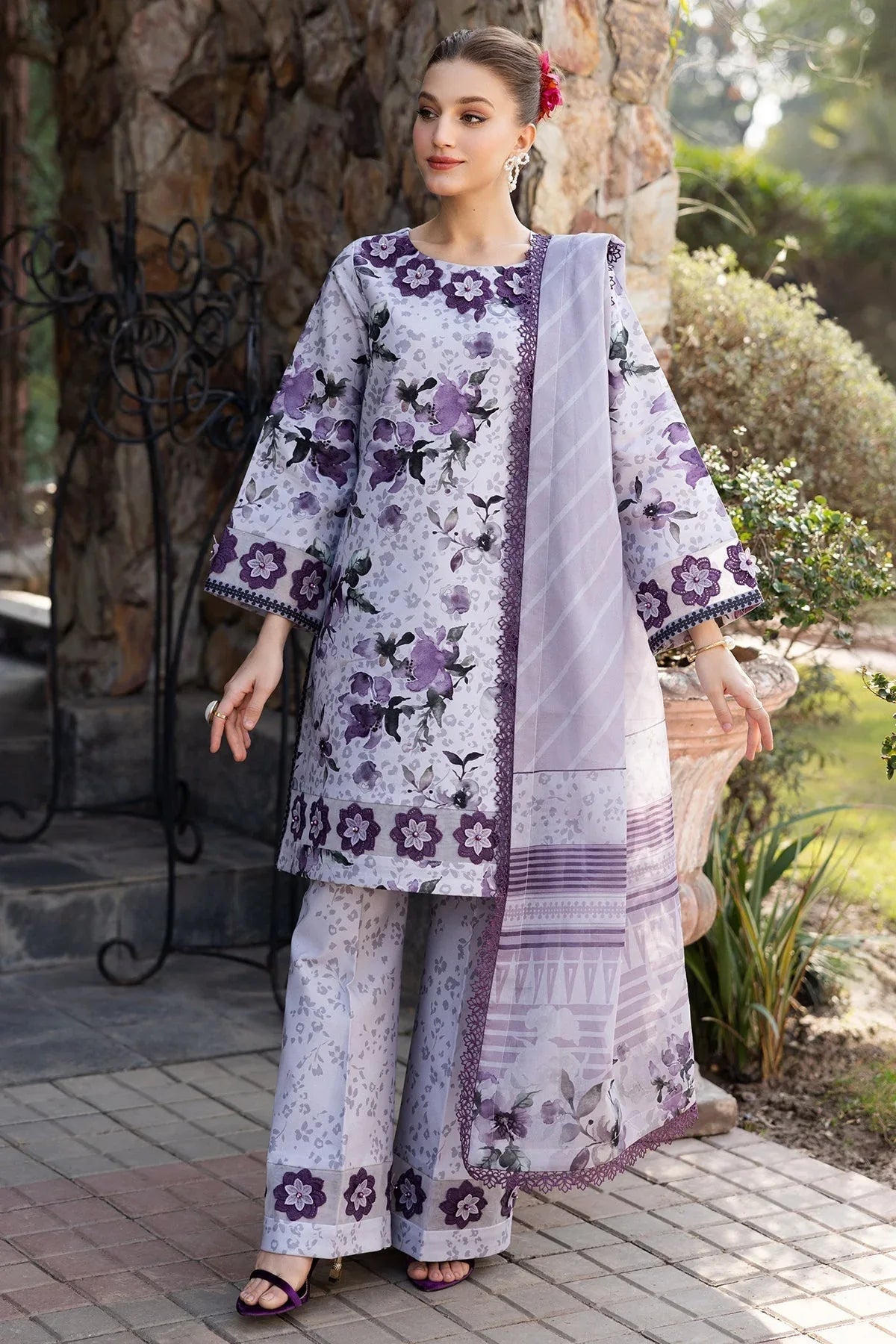 Alizeh | Sheen Lawn Prints 25 | AF-PL-6041-Maylan - Rang-e-Khaas