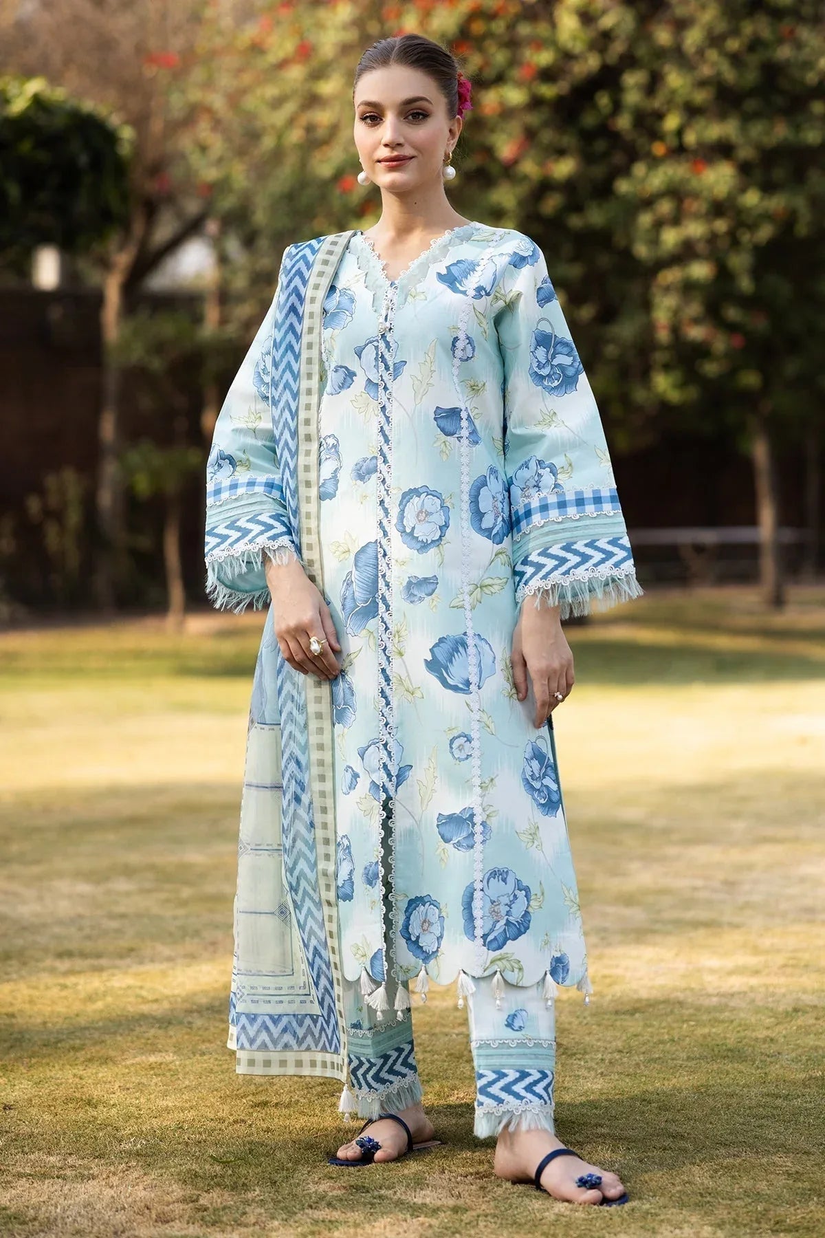 Alizeh | Sheen Lawn Prints 25 | AF-PL-6031-Laya - Rang-e-Khaas