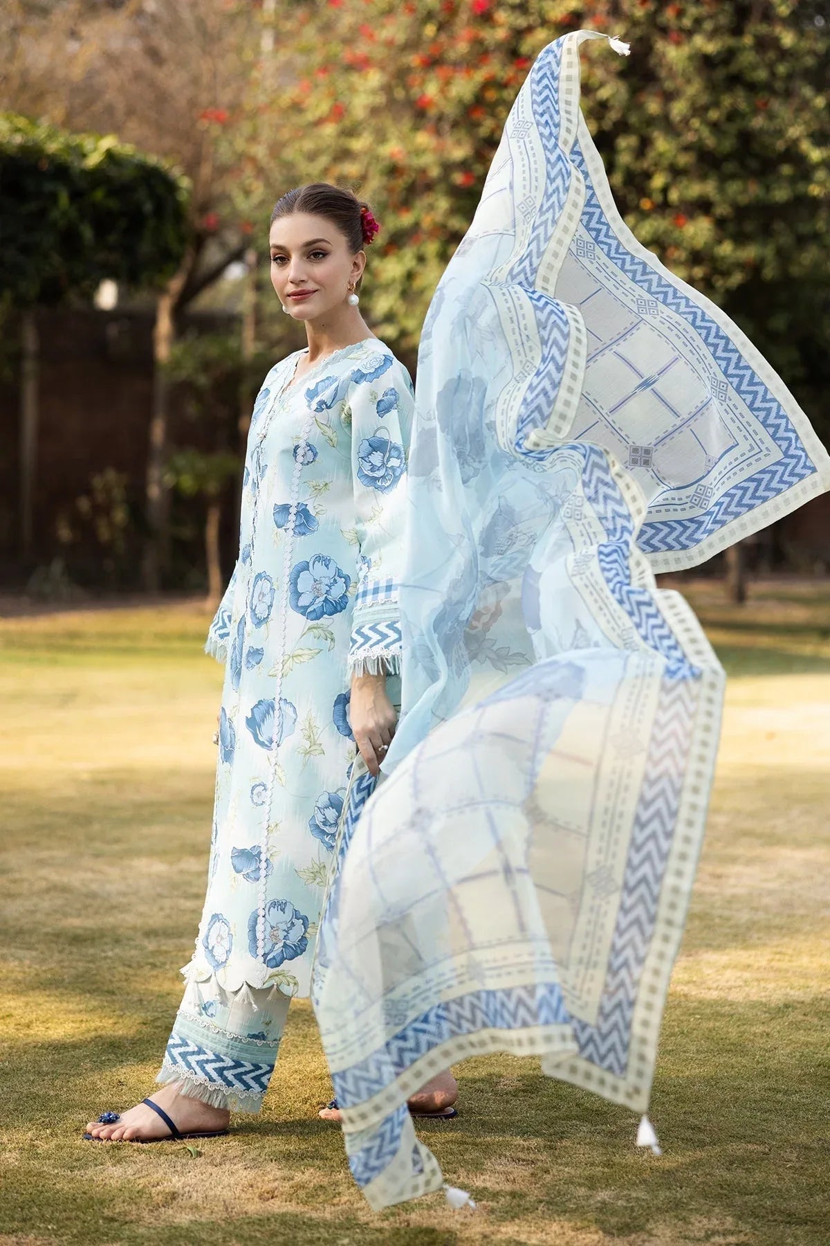 Alizeh | Sheen Lawn Prints 25 | AF-PL-6031-Laya - Rang-e-Khaas