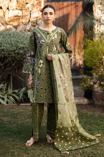 Alizeh | Sheen Lawn Prints 25 | AF-PL-6038-Willow - Rang-e-Khaas