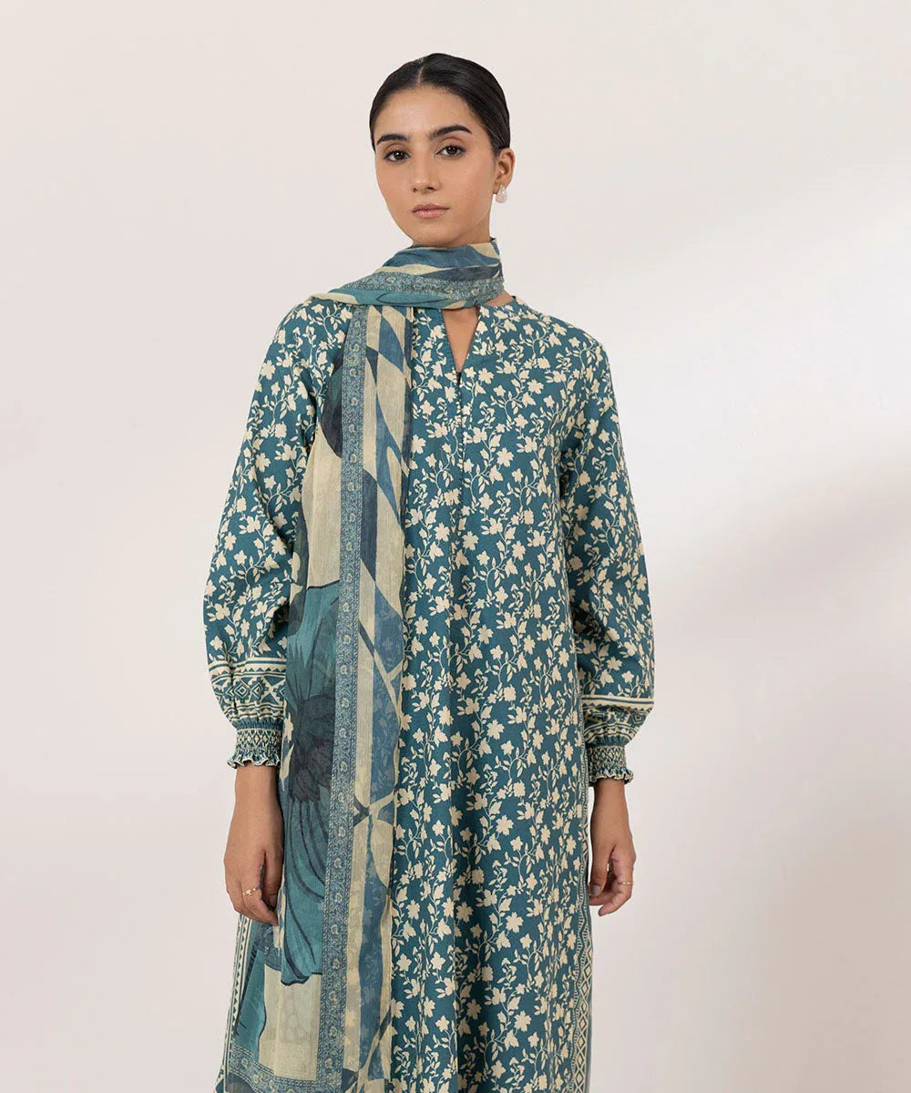 Sapphire | Intermix 2024 | Cambric Suit S-22 - Rang-e-Khaas