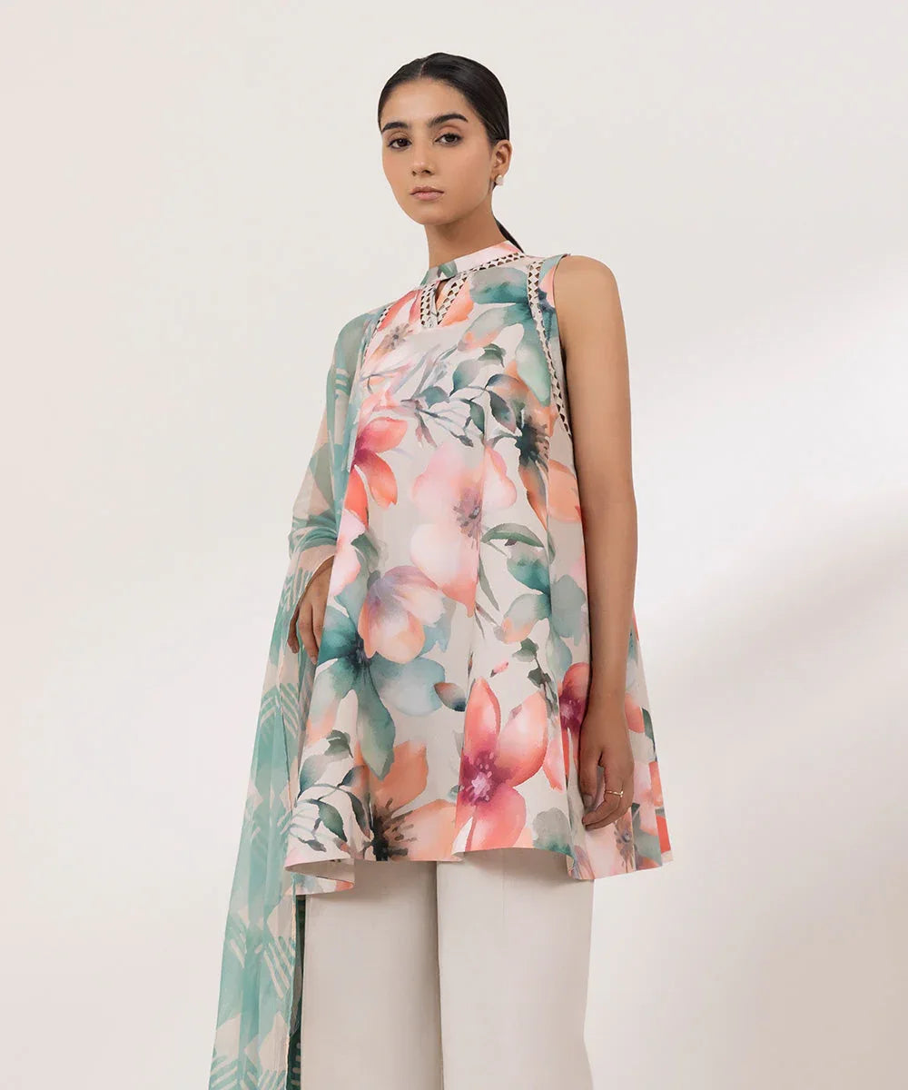 Sapphire | Intermix 2024 | Cambric Suit S-23 - Rang-e-Khaas