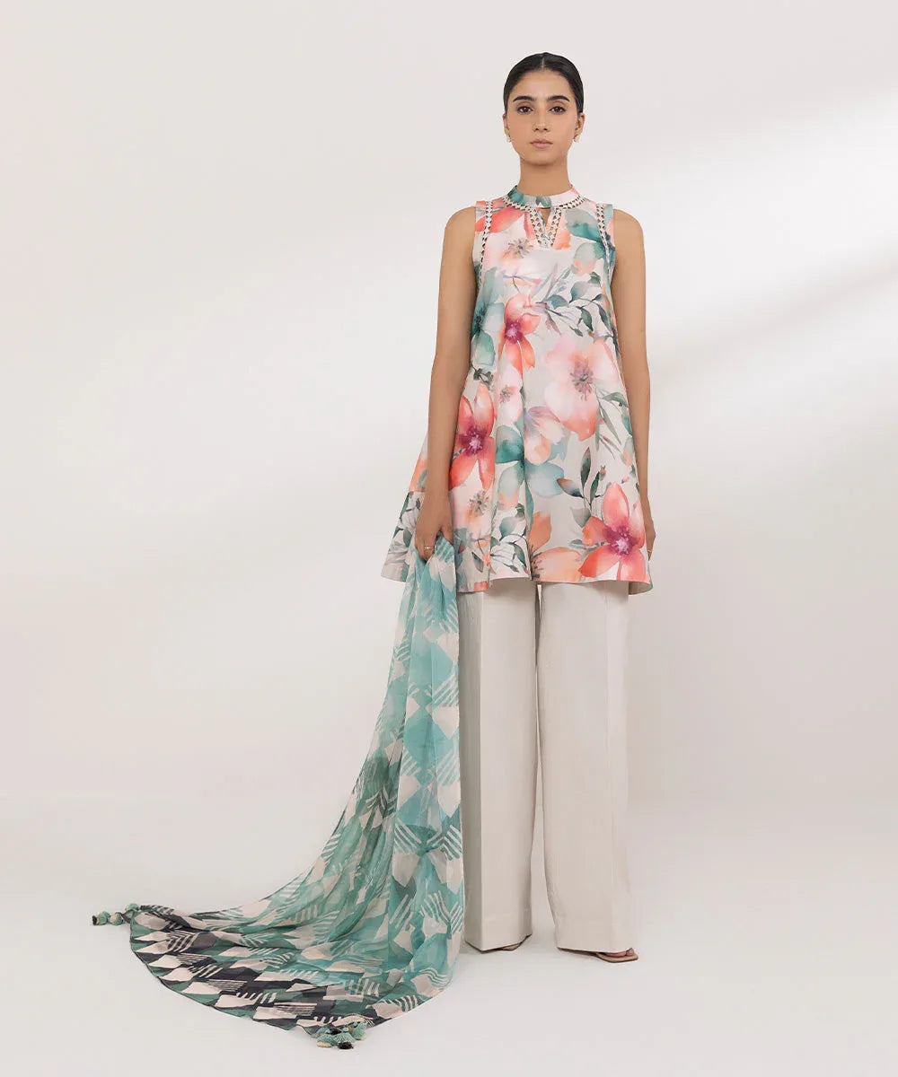 Sapphire | Intermix 2024 | Cambric Suit S-23 - Rang-e-Khaas