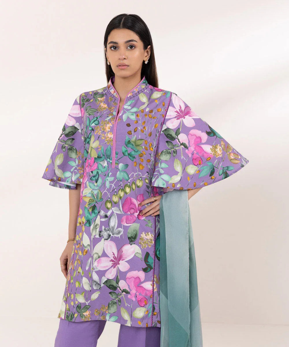 Sapphire | Intermix 2024 | Cambric Suit S-24 - Rang-e-Khaas
