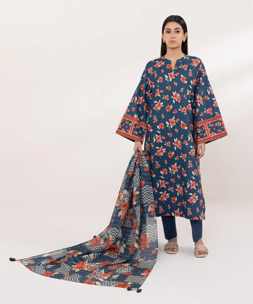 Sapphire | Intermix 2024 | Cambric Suit S-25 - Rang-e-Khaas