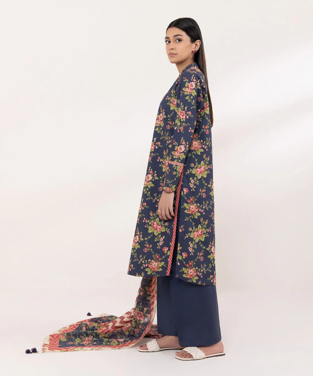 Sapphire | Intermix 2024 | Cambric Suit S-26 - Rang-e-Khaas